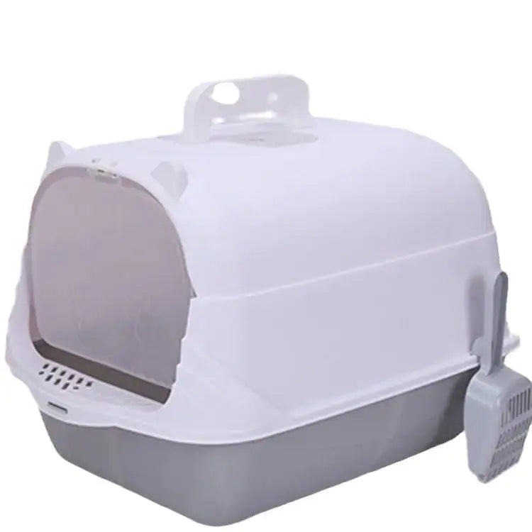 Large Half-Enclosed Cat Litter Box for Big Cats Cats And Dogs Supply