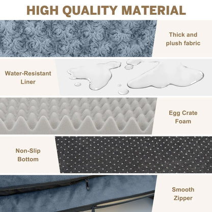 Dog Bed for Extra Large Dogs Waterproof Orthopedic Dog Sofa Bed Non Slip Pet Couch with Removable Washable Cover Supportive Foam M to Xxl,Dark Gray