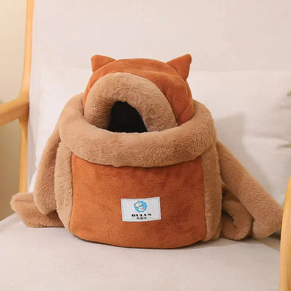 Cute Cat Backpack and Indoor Cat Bed Combo Cats And Dogs Supply