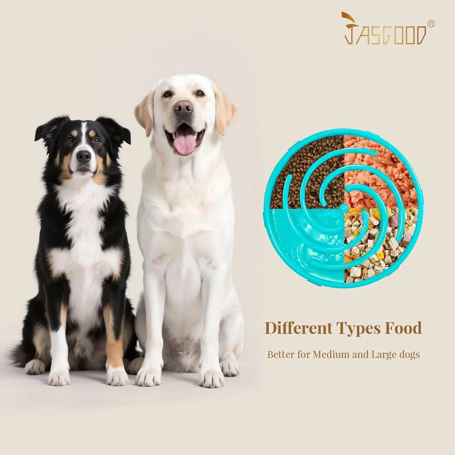 Slow Feeder Dogs Bowl for Large Medium Dogs,Anti-Gulping Pet Slower Food Feeding Bowls Stop Bloat,Preventing Choking