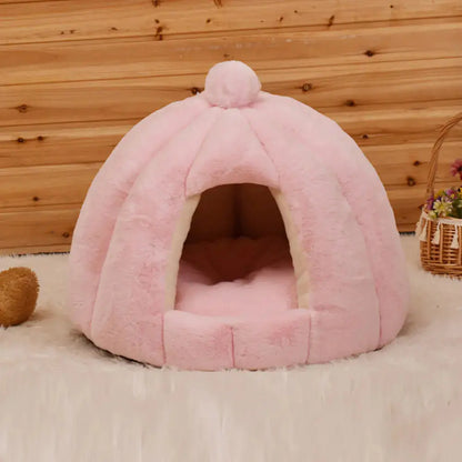 Pumpkin Shaped Cozy Cat & Dog House Tent Cats And Dogs Supply