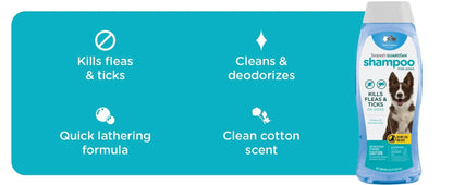 Sergeant'S Guardian Flea & Tick Dog Shampoo, Clean Cotton Scent, 18 Oz.