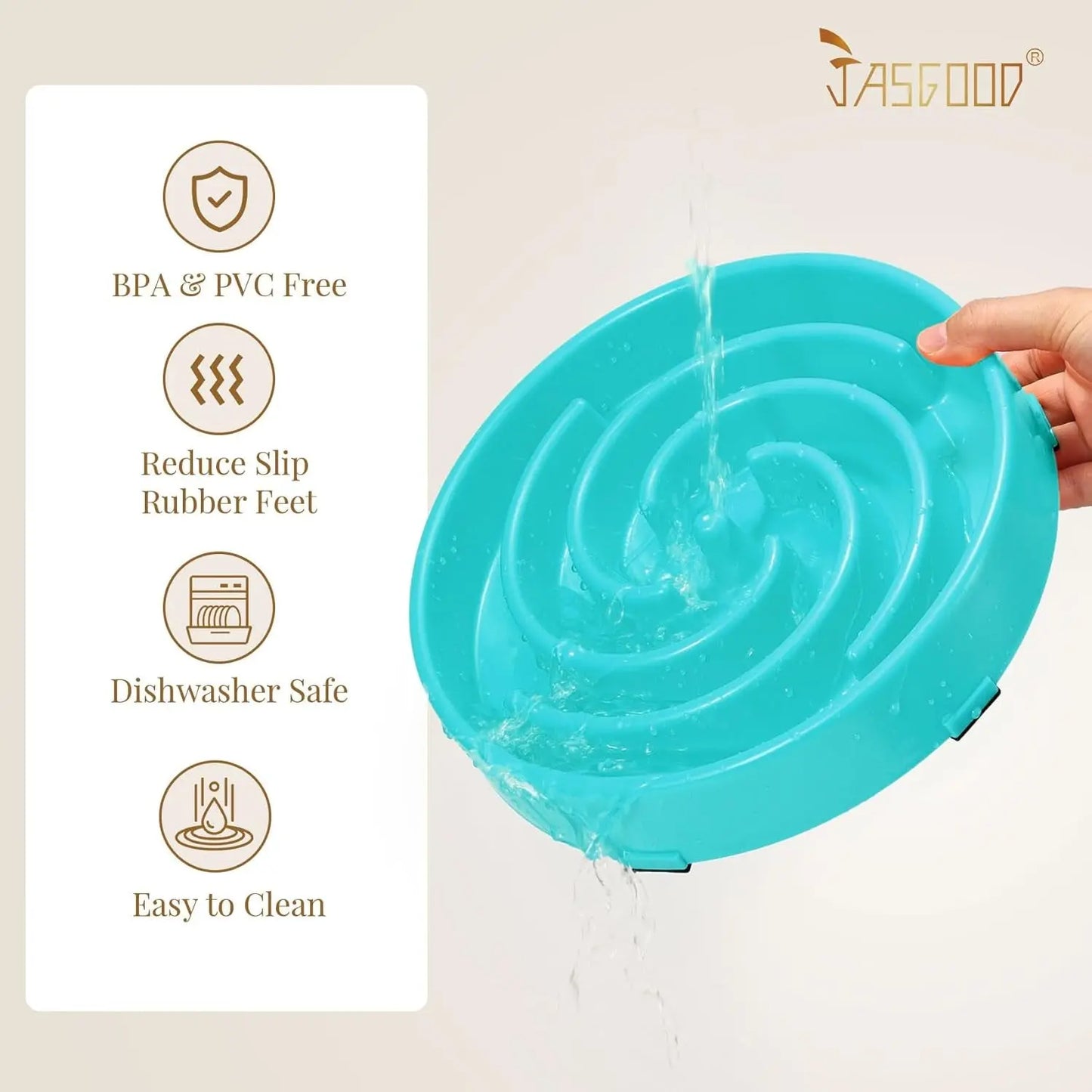 Slow Feeder Dogs Bowl for Large Medium Dogs,Anti-Gulping Pet Slower Food Feeding Bowls Stop Bloat,Preventing Choking