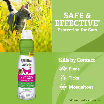 Flea & Tick Spray for Cats - 6Oz.
