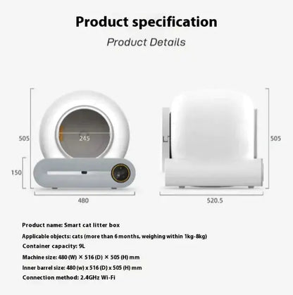 Smart Automatic Cat Litter Box Cats And Dogs Supply
