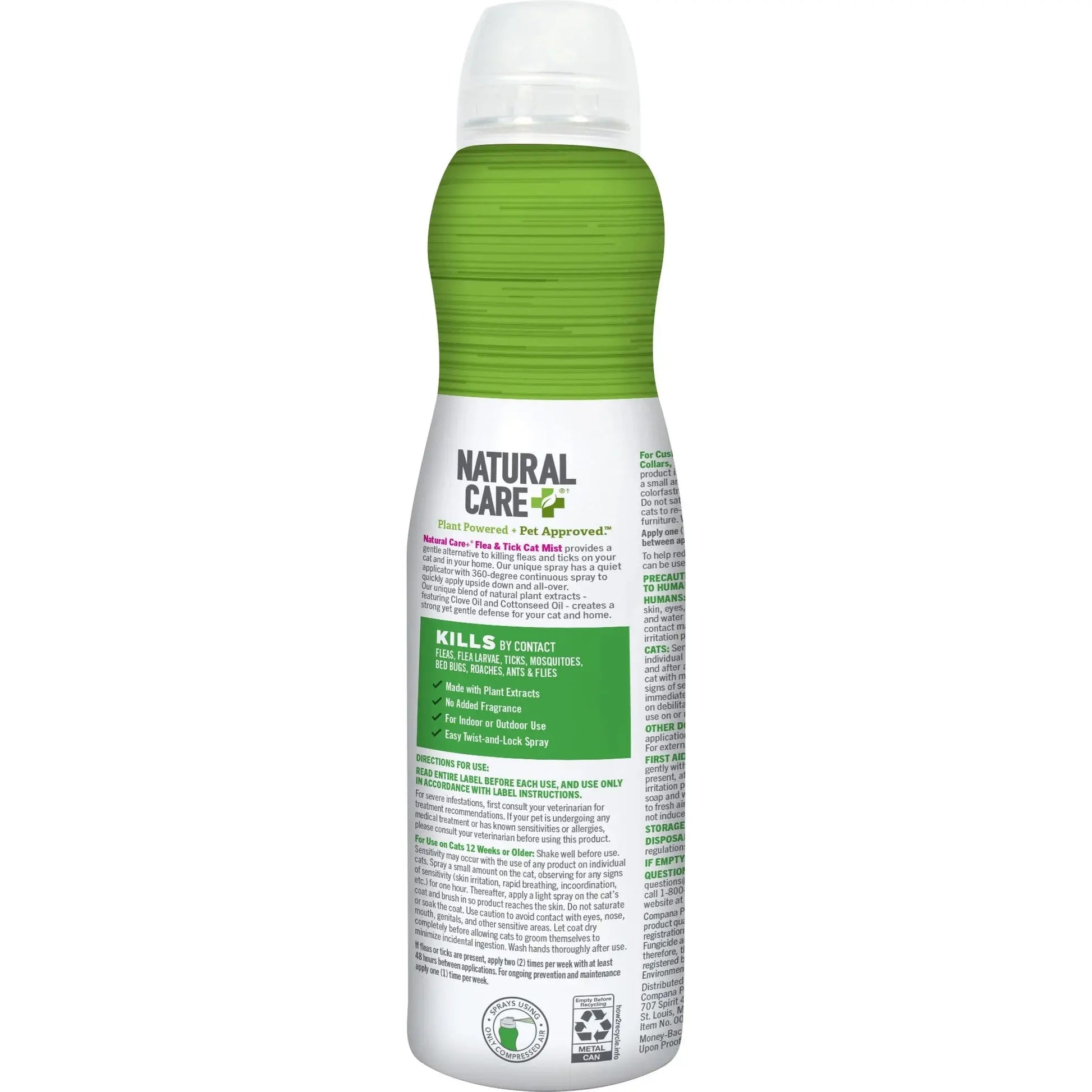 Flea & Tick Spray for Cats - 6Oz.