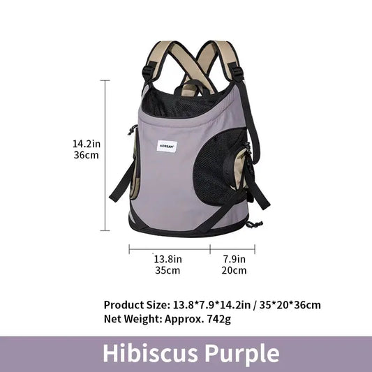 Pet Front Carry Chest Backpack – Stylish, Secure & Super Comfortable for Outdoor Adventures