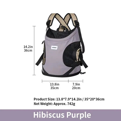 Pet Chest Backpack Front Carrying Tote Backpack Dogs and Cats Breathable Portable Outdoor Bag Shoulder Cat Bag