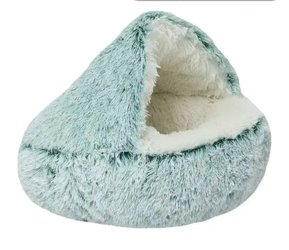 Semi-Closed Cat Bed with Universal Cover - Four Seasons Nest for Small Dogs and Pets Cats And Dogs Supply
