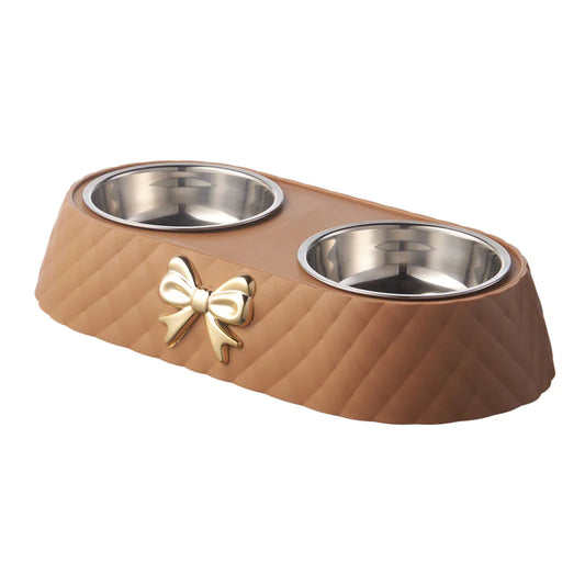 Bowknot Design Cat Food Bowl