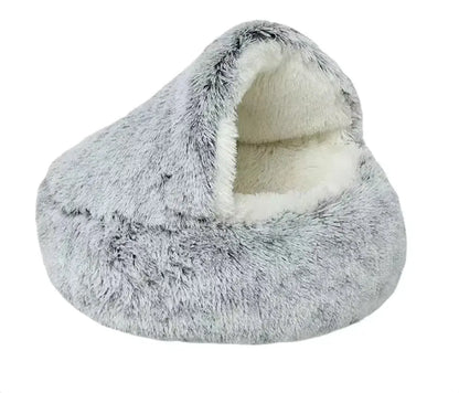 Semi-Closed Cat Bed with Universal Cover - Four Seasons Nest for Small Dogs and Pets Cats And Dogs Supply