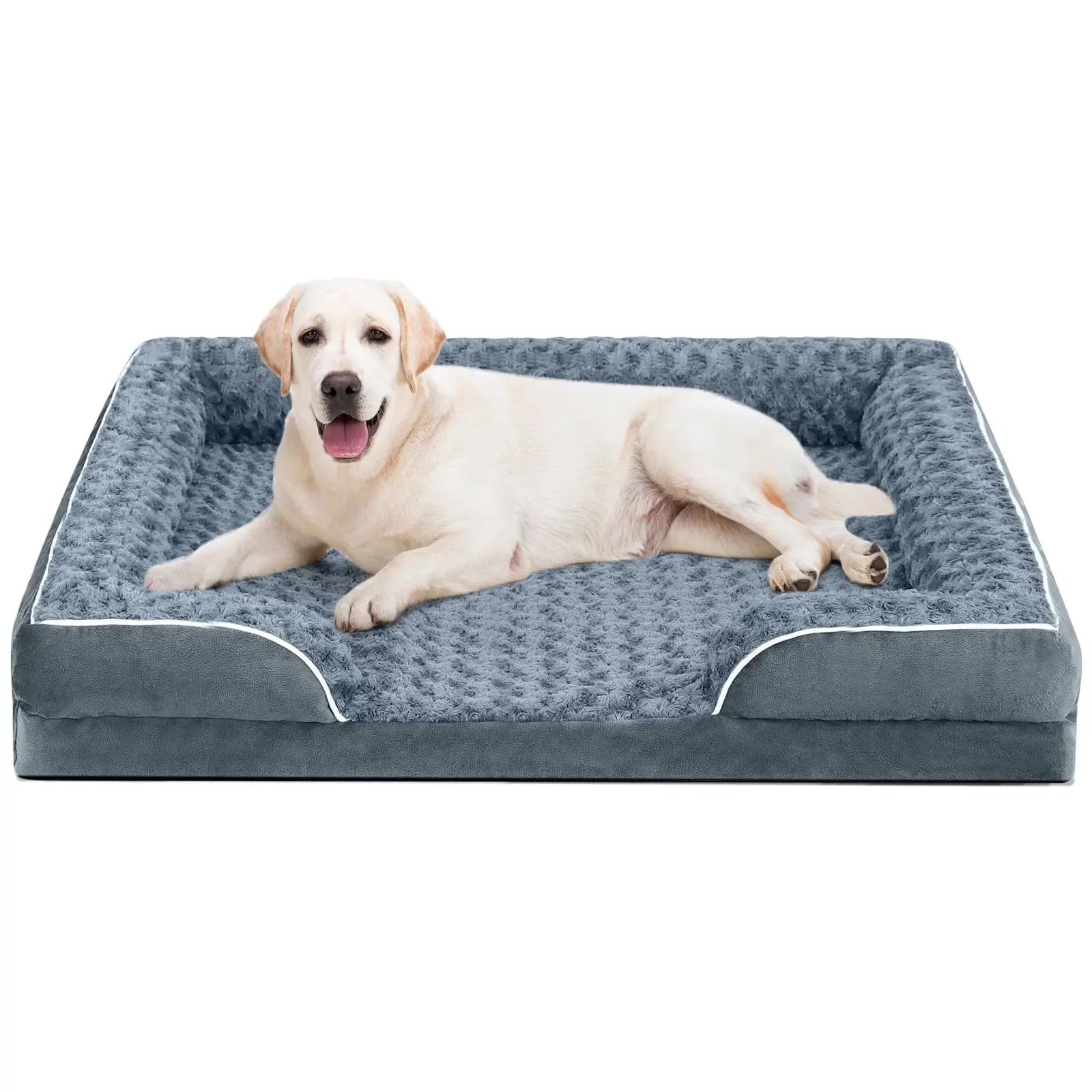 Dog Bed for Extra Large Dogs Waterproof Orthopedic Dog Sofa Bed Non Slip Pet Couch with Removable Washable Cover Supportive Foam M to Xxl,Dark Gray