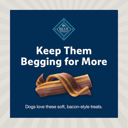 Sizzlers Bacon-Style Dog Treats with Real USA Pork, Cheddar Flavor, 15-Oz Bag