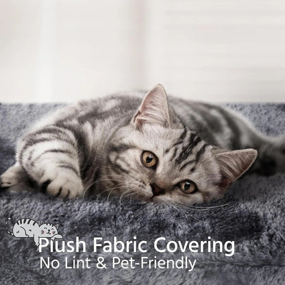 Cat Tree, 34In Cat Tower, Multi-Level Cat Condo with Extra Scratch Boards and Sisal Posts as Kitty Activity Center Pet Stand Tree for Indoor Kittens