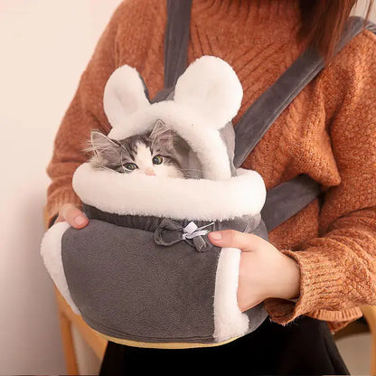 Cute Cat Backpack and Indoor Cat Bed Combo Cats And Dogs Supply