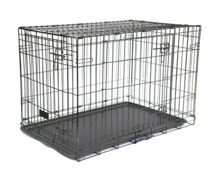 Heavy-Duty Folding Dog Crate with Toilet for All Sizes Cats And Dogs Supply