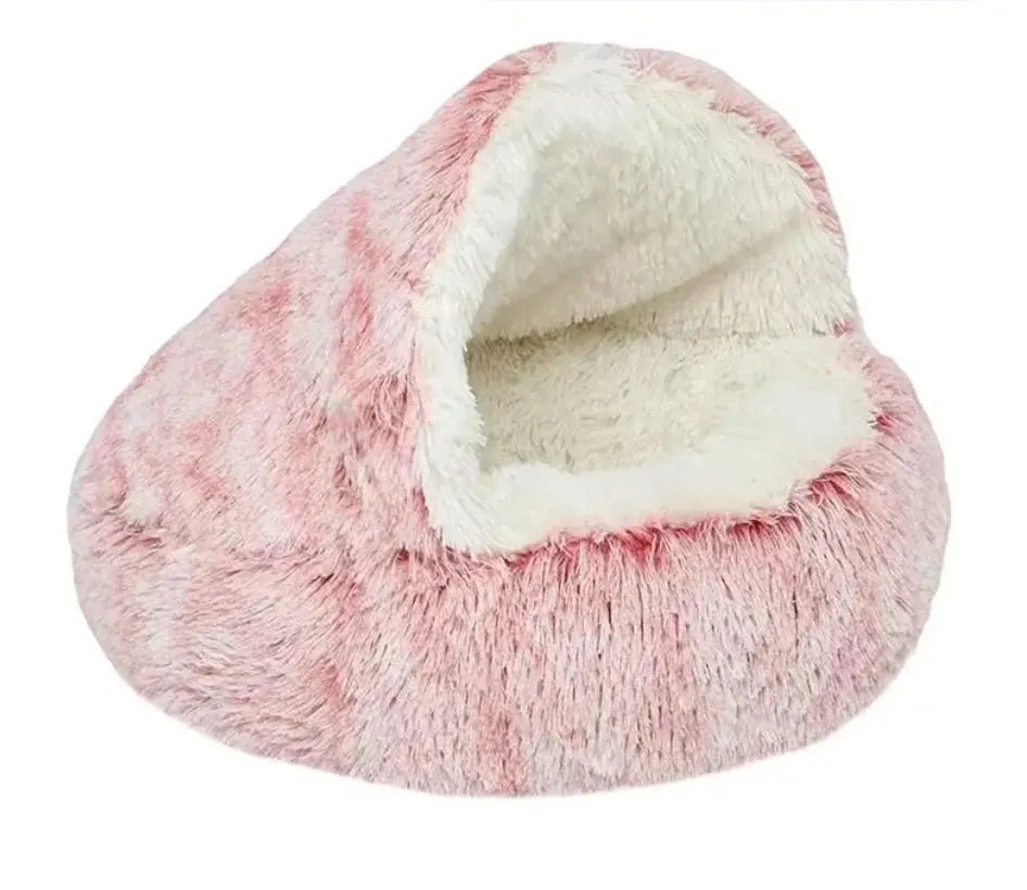 Semi-Closed Cat Bed with Universal Cover - Four Seasons Nest for Small Dogs and Pets Cats And Dogs Supply