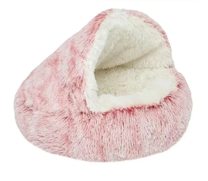 Semi-Closed Cat Bed with Universal Cover - Four Seasons Nest for Small Dogs and Pets Cats And Dogs Supply